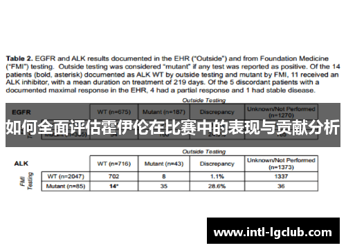 如何全面评估霍伊伦在比赛中的表现与贡献分析